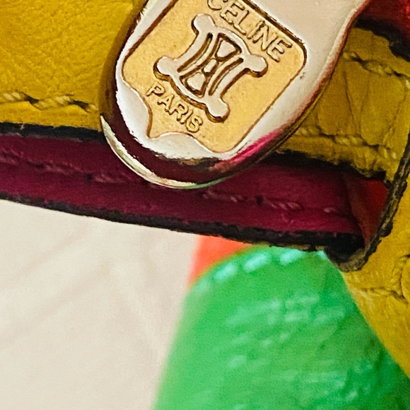 Celine multicolor genuine leather bucket bag - Picture 8 of 14